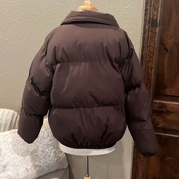 Bailey Rose Chocolate Brown Puffer Coat - Picture 2 of 2